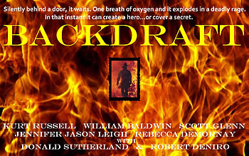 Backdraft Movie, drama, kurt russell, movie, firefighters HD wallpaper