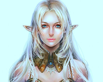 Elf, face, fantasy, woman HD wallpaper