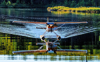Seaplane on Lake, seaplane, America, Alaska, lake HD wallpaper