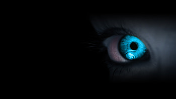 Glowing Eye, eye, artist HD wallpaper