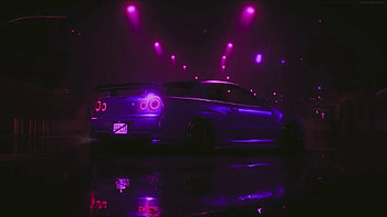 NISSAN SKYLINE R34 GT R V LIVE VIDEO, Purple Nissan Skyline HD wallpaper
