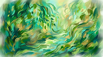 Emerald Breeze — Abstract, Abstract, Green, Foliage, Nature, Abstract Green HD wallpaper