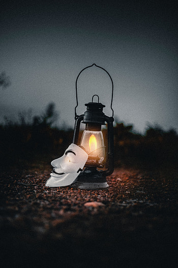 Fire, Shine, Light, Miscellanea, Miscellaneous, Lantern, Lamp, Mask HD phone wallpaper