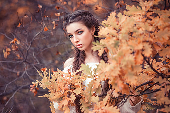 Pretty Face, outdoor, mode, face, woman HD wallpaper