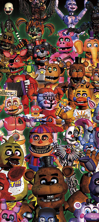 FNAF Characters, game, horror, animatronics, fivenightsatfreddys, freddyfazbear, animals HD phone wallpaper