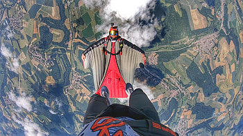 Pink Skyvan Boogie, Wingsuit Flying HD wallpaper
