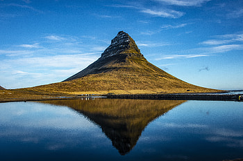Kirkjufell mountain, Iceland, Nature, Clouds, Mountain, Sky HD wallpaper
