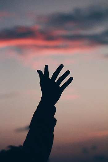 Sky, Night, Dark, Silhouette, Hand, Wave, Sweep HD phone wallpaper