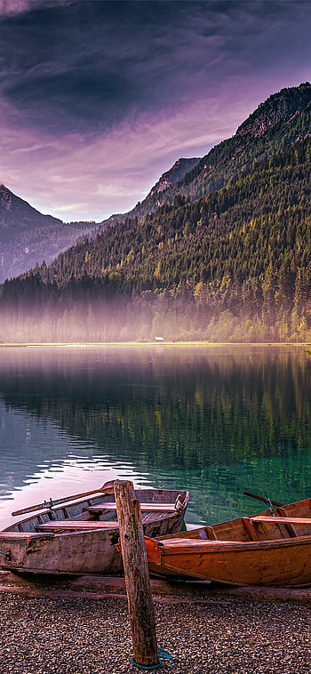 Lake Jagersee, Autumn in Austria, , Nature's charm HD phone wallpaper