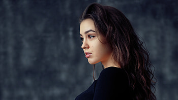 Nastya Girl Looking Side , girls, model HD wallpaper