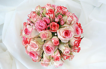 Flowers, Roses, Decorations, Bouquet, Tenderness, Lisianthus Russell, Lisiantus Russell HD wallpaper