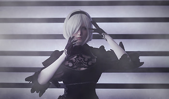 YoRHa NO 2 Type B Nier Automata Cosplay, nier-automata, 2017-games, games, artwork, cosplay, girls, artist HD wallpaper