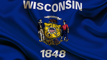 Wisconsin Travels, Vereinigte Staaten, Wisconsin flagge HD wallpaper