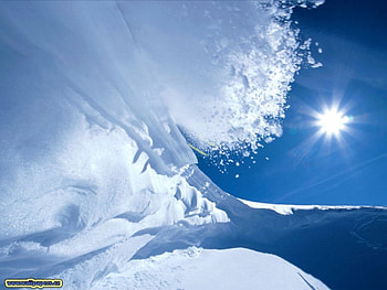 Snow struck, landscape, avalanch, sun, snow HD wallpaper