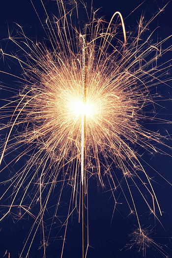 Magical midnight, Dazzling fireworks, Stunning graphy, Festive background HD phone wallpaper