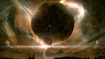 Life Seeker, artwork, Joey Jazz, digital art, 3d, moon HD wallpaper