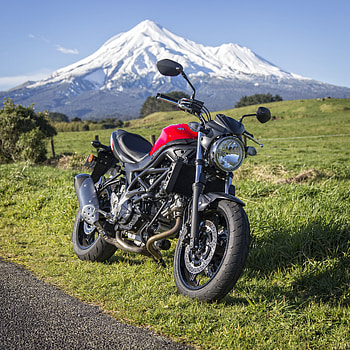 Mountains, Motorcycles, Suzuki, Side View, Motorcycle, Bike HD phone wallpaper