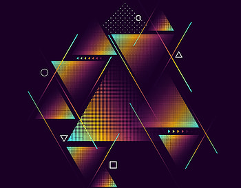 Geometry, triangles, minimal, art HD wallpaper