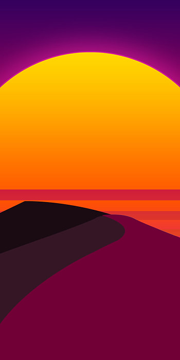 Radiant Horizon: Minimalist Art for Your , artistic, minimalist HD phone wallpaper