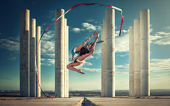 Jump, Rhythmic Gymnastics HD wallpaper
