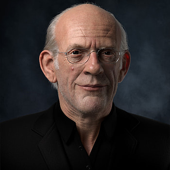 Christopher Lloyd, Artistic portrait, Striking , Talent showcased HD phone wallpaper