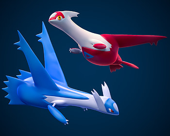 Latios and Latias, 3D printer design, Cults website, Printable object HD wallpaper