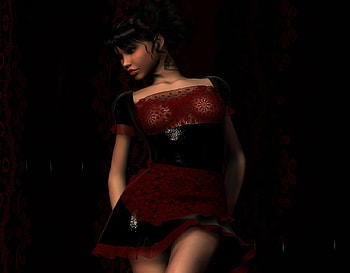 Sexy Girl, sexy, girl, black, 3d HD wallpaper