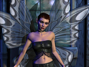Gothic Fairy, fairy, gothic, faerie, black, goth HD wallpaper