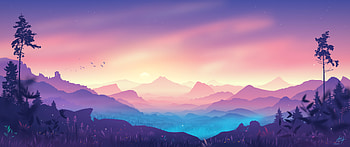 Twilight Mist Mountains — Quad Landscape, landscape HD wallpaper