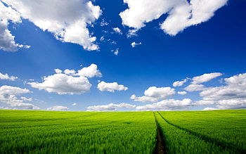 Cloudy Sky Landscape HD wallpaper