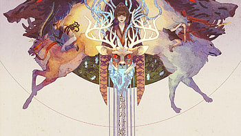 Princess Mononoke, Deer, Anime, Artwork / and Mobile Backgrounds HD wallpaper