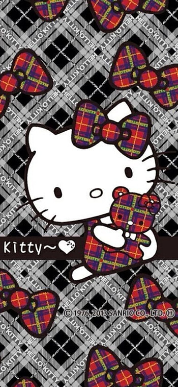 Hello kitty, red, graph HD phone wallpaper