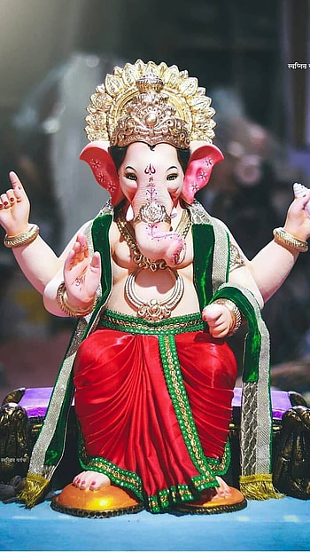 Ganpati Bappa, Cute, Little, Ganesh Ji HD phone wallpaper