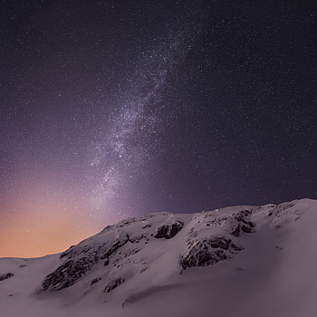 Mountains And Stars, mountains, stars, nature HD phone wallpaper