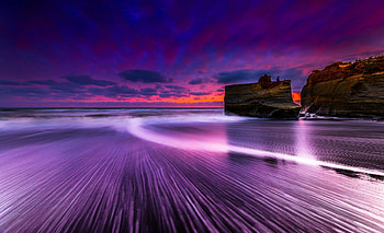 Red Sea Long Exposure, red, sea, nature HD wallpaper