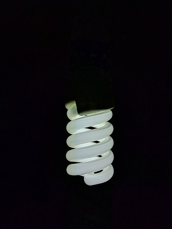 Shine, Light, Miscellanea, Miscellaneous, Lamp, Illumination, Black Background, Spiral, Lighting HD phone wallpaper