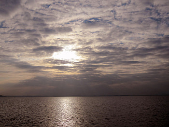 Harderwijk, lakes, sky, nature, water, sun, sunset HD wallpaper