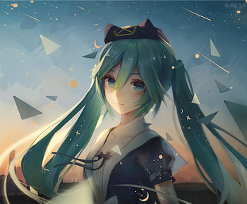 Hatsune Miku, beautiful, artwork HD wallpaper