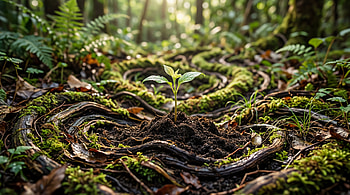 Verdant Beginning — Seedling HD wallpaper