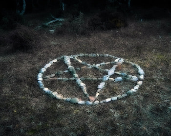 Pentagram of Stones, pentagram, stones HD wallpaper