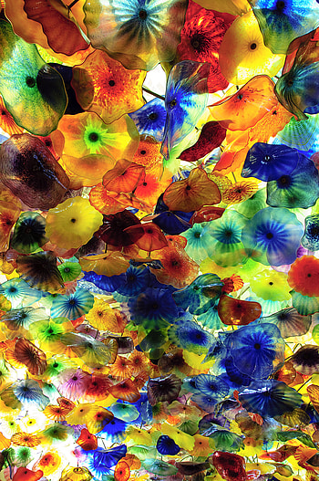 Shine, Light, Miscellanea, Miscellaneous, Multicolored, Motley, Glass, Chandeliers HD phone wallpaper