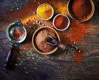 Food seasoning, Assorted color sands, Vibrant spices, Culinary variety HD wallpaper