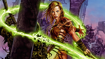 Game Girl, game, girl, fantasy, female HD wallpaper