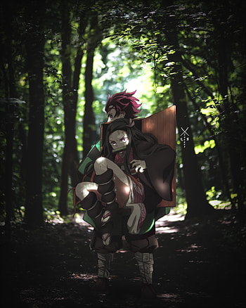 Tanjiro e Nezuko, kimetsunoyaiba, anime HD phone wallpaper
