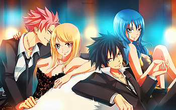 Gray Fullbuster, Dragneel Lucy Heartfilia, Juvia Lockser, Fairy Tail HD wallpaper