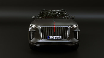 Hongqi, 2022 E HS9, 3D model, EA09studio HD wallpaper