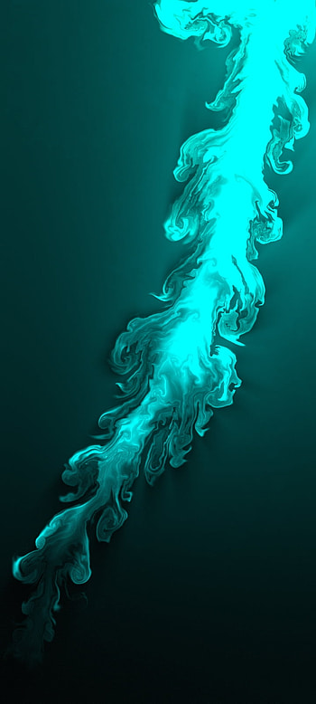 Cyan jolt, lightning, electric blue, art, plain, design, paint, abstract, splash HD phone wallpaper