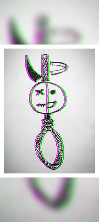 Un-happy, symbol, art, depression HD phone wallpaper