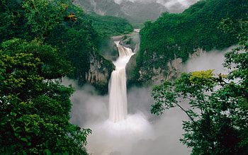 Landscape, Waterfalls HD wallpaper