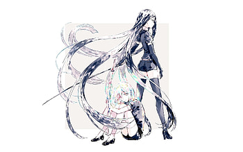 Bort and diamond, anime girls, Houseki no kuni HD wallpaper